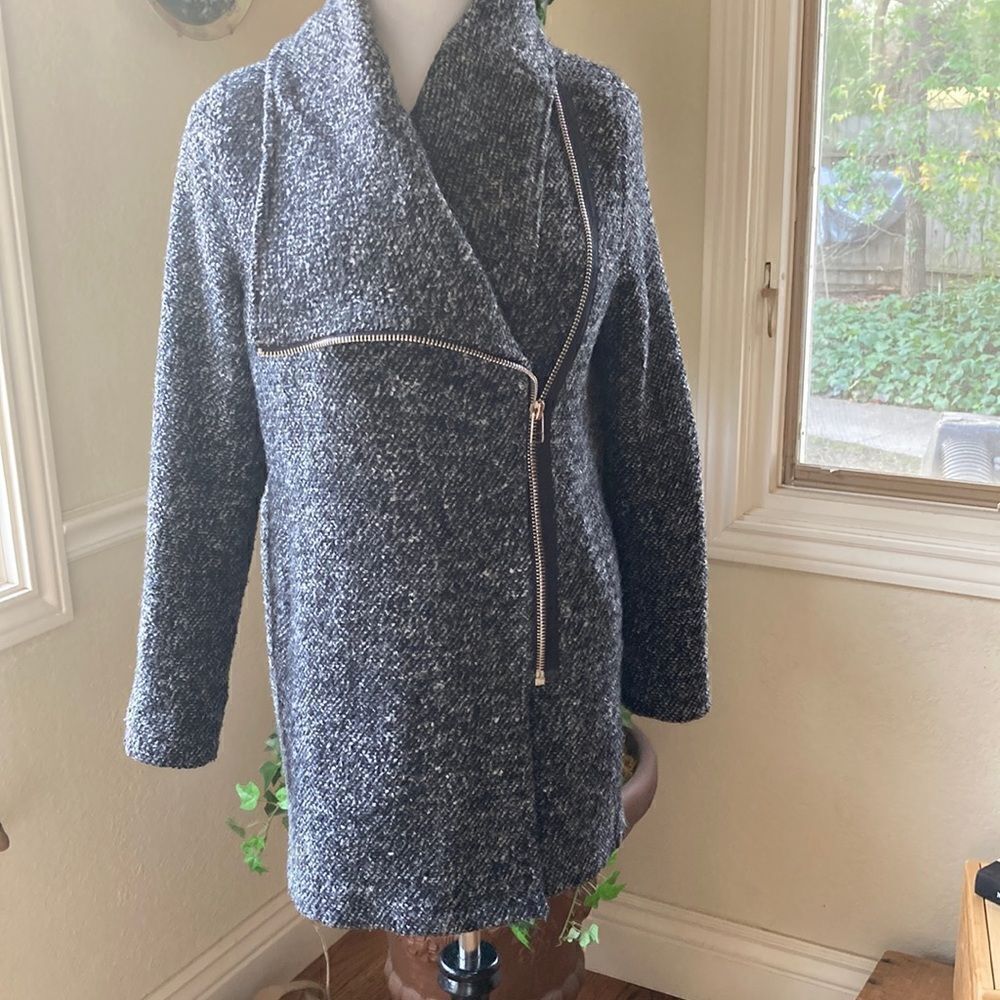 Goldie Textured Long Sleeve Lined Jacket Size S